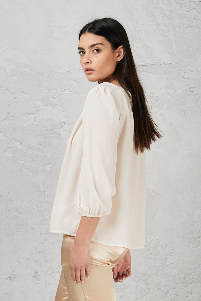 Blouse with three-quarter sleeves-2