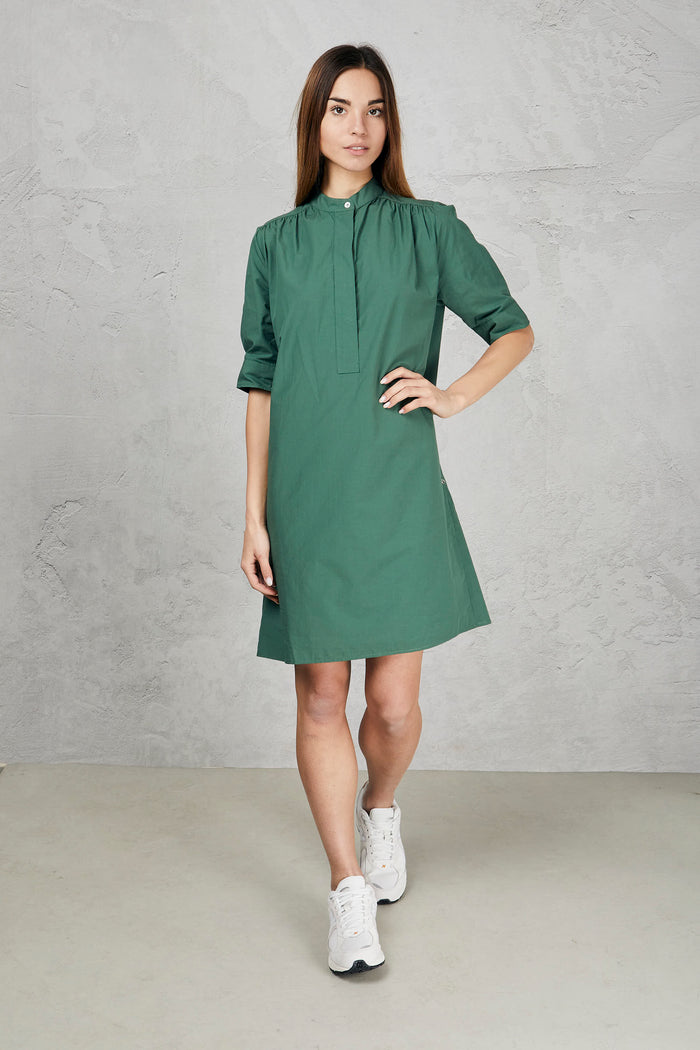 Short poplin dress