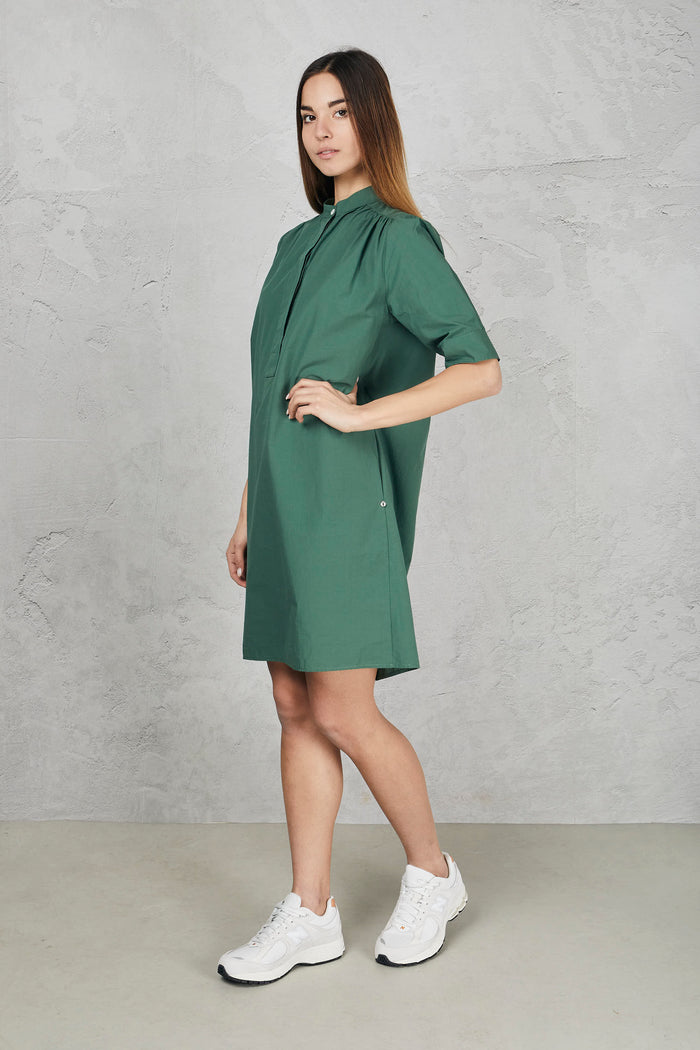 Short poplin dress-2