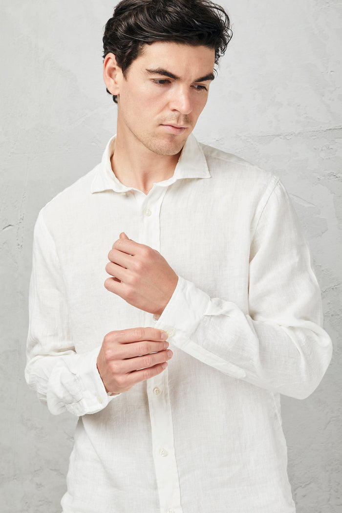 Pierce Riviera shirt in dyed linen-2