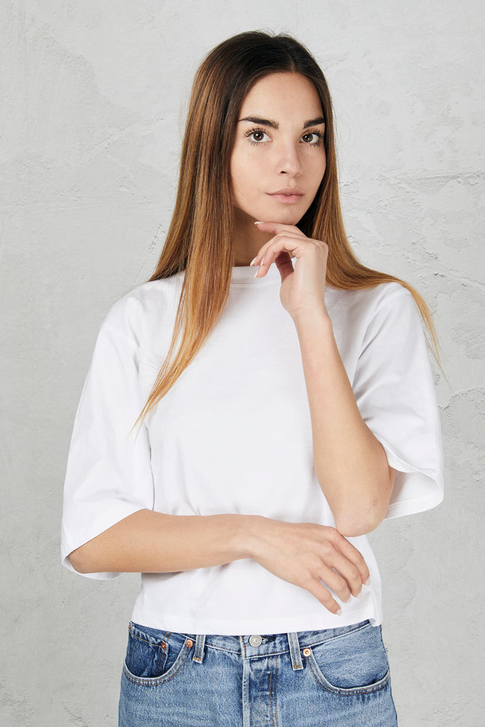 T-shirt bianco donna sj03a01-0 - 3