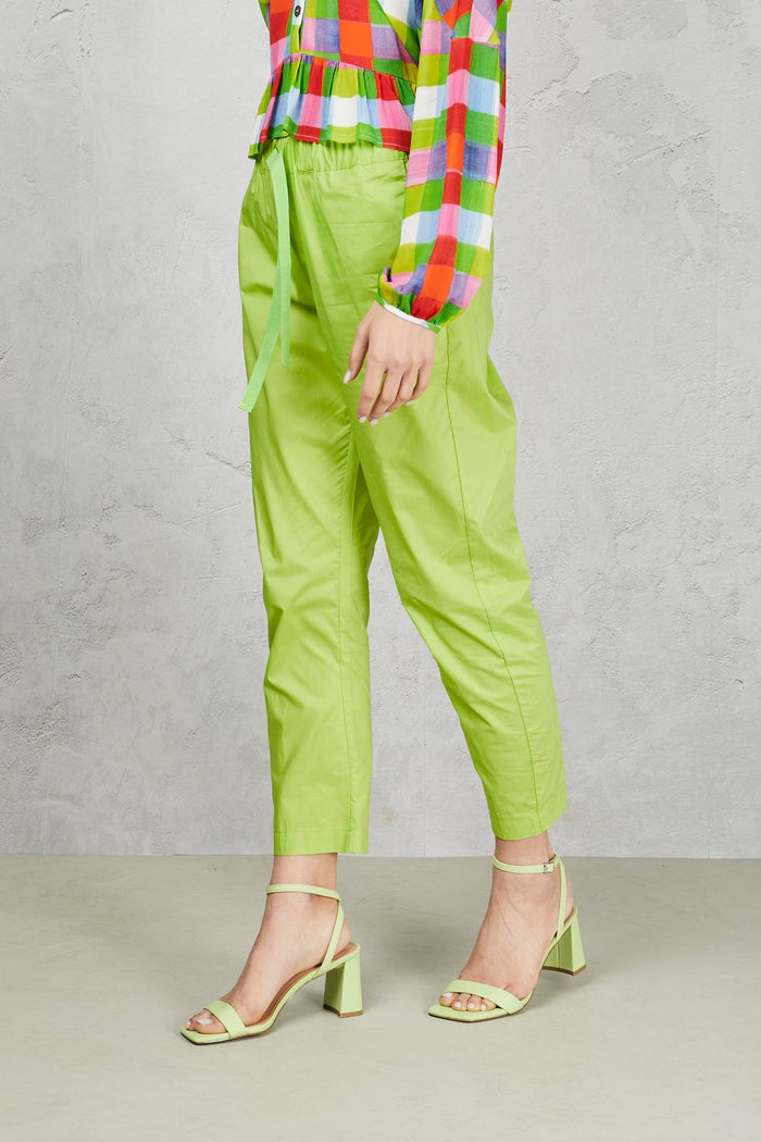 Buddy poplin trousers-2