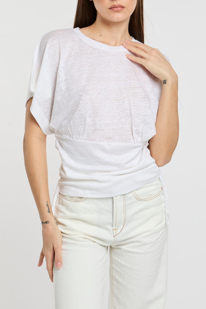 T-shirt bianco donna dt0212jf0031001 - 1