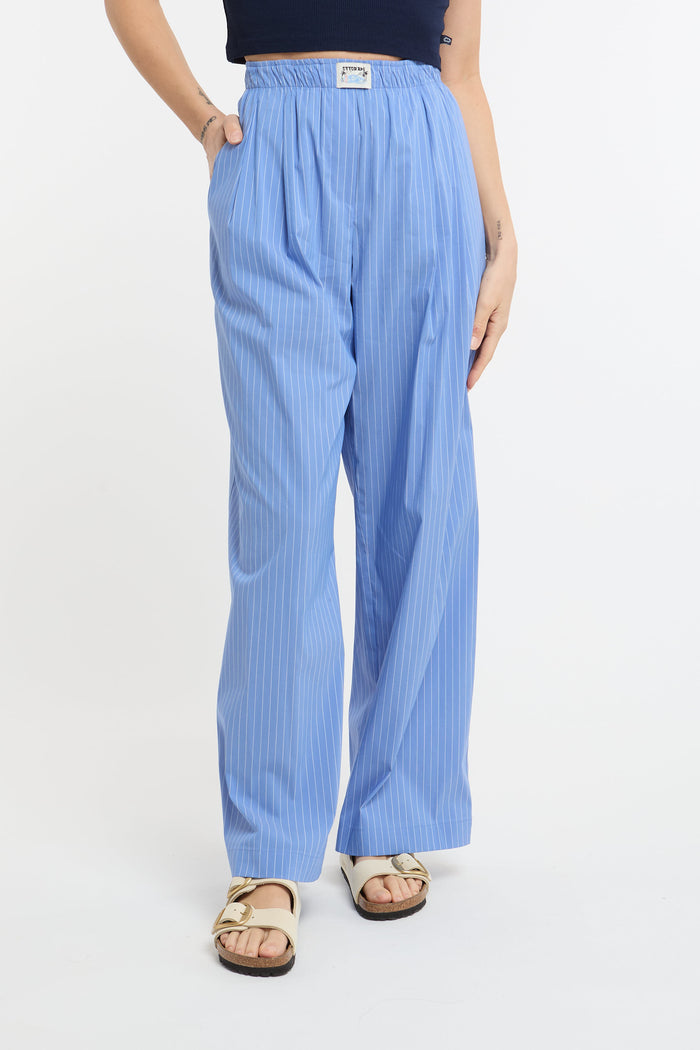 Pantalone palazzo con elastico in vita