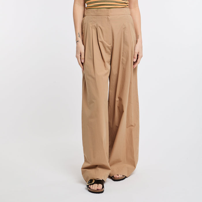 Pantalone palazzo in popeline
