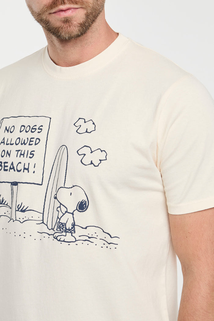 T-shirt girocollo Peanuts no dogs-2