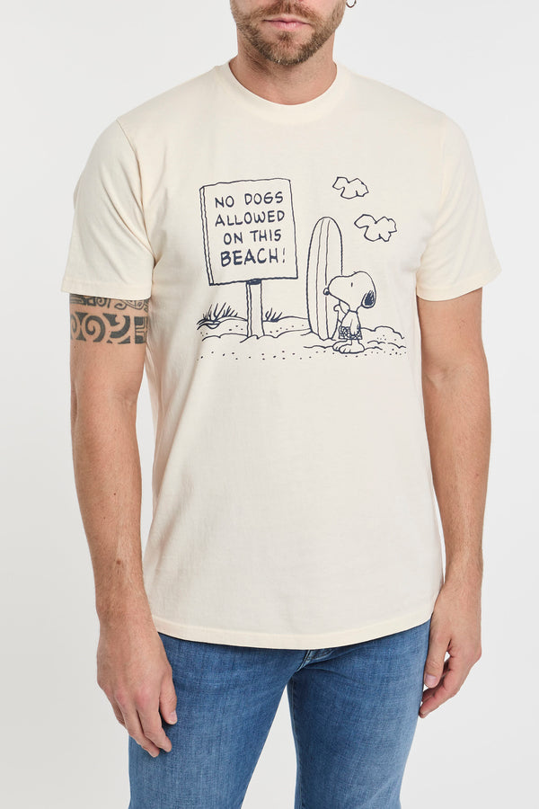 T-shirt girocollo Peanuts no dogs