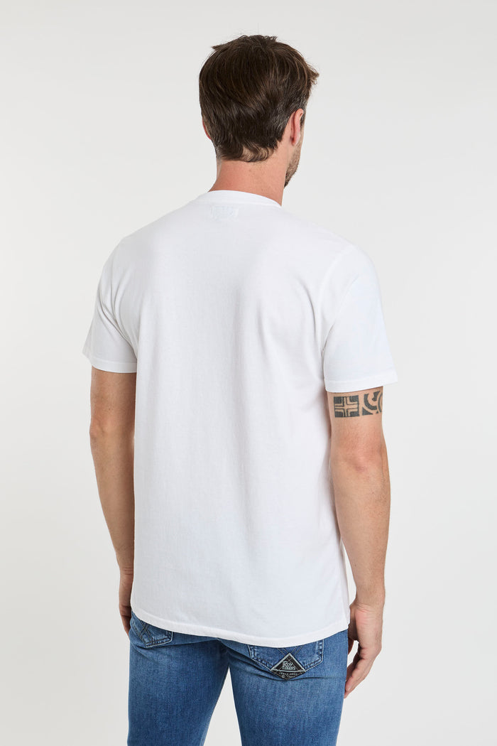 T-shirt white washed uomo u90064cg64c0147 - 5