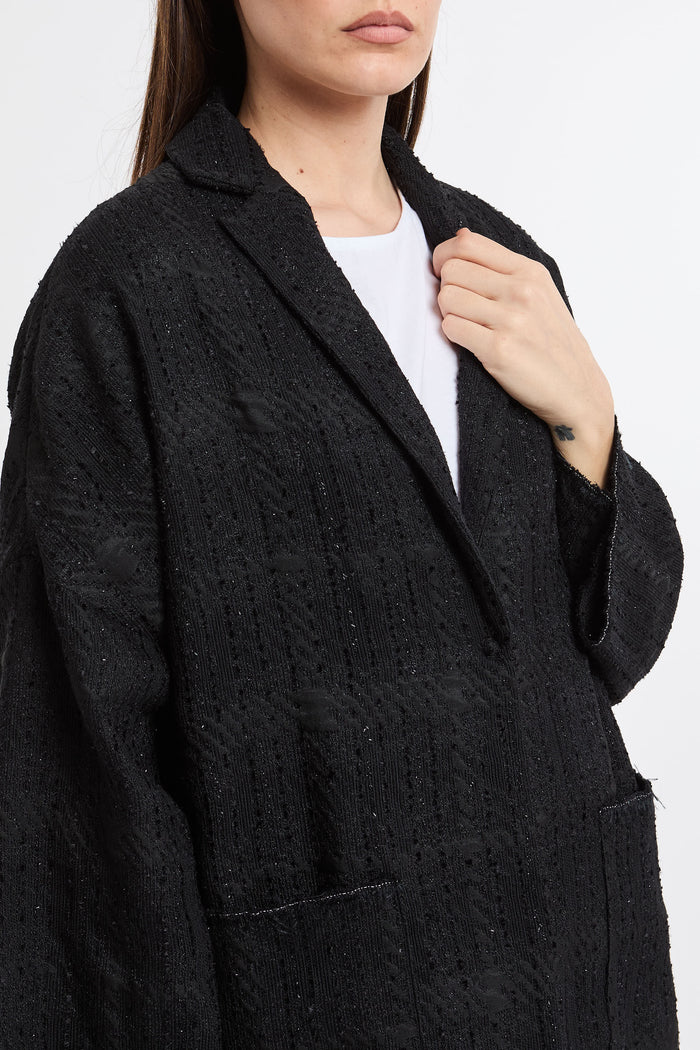 Cappotto nero donna v04chn16 - 4