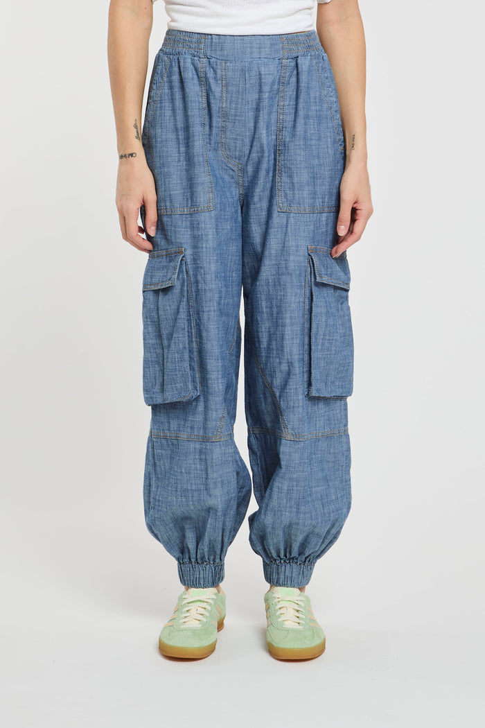 Pantalone chambray donna y14z84-0 - 1