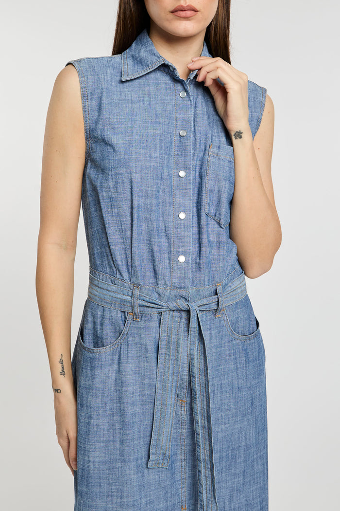 Abito chambray donna y16z84-0 - 4