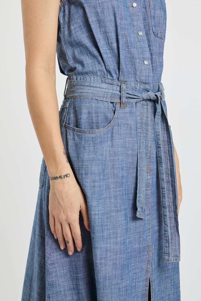 Abito chambray donna y16z84-0 - 6