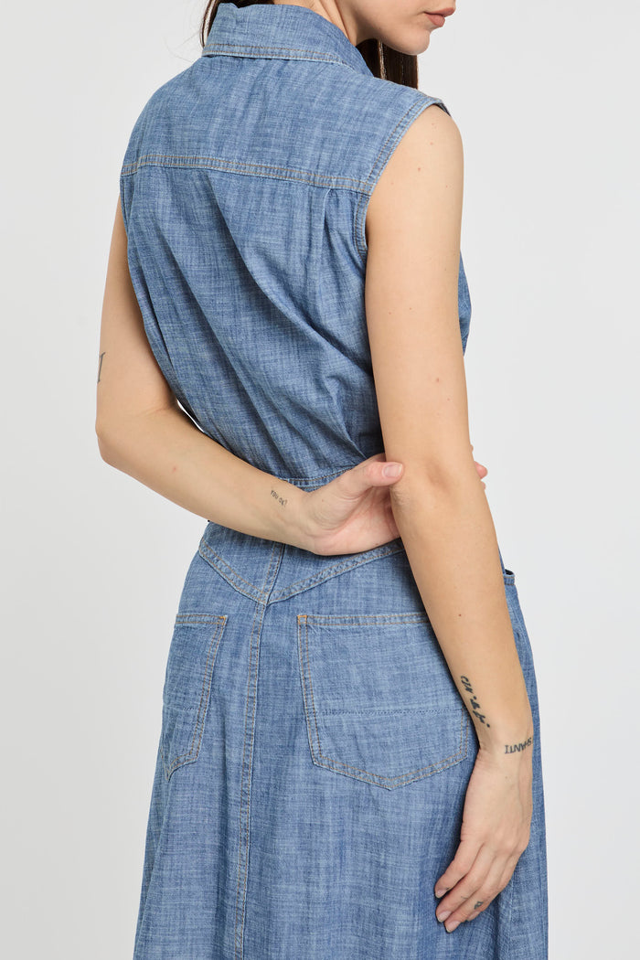 Abito chambray donna y16z84-0 - 7