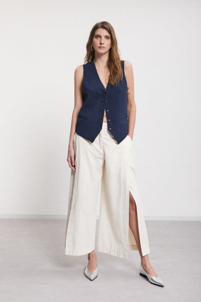 Pantalone culotte in cotone-2