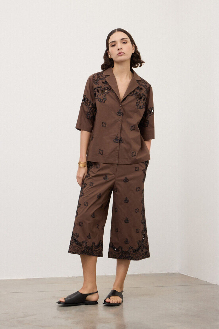 Camicia  donna dc5219cioccolata - 4