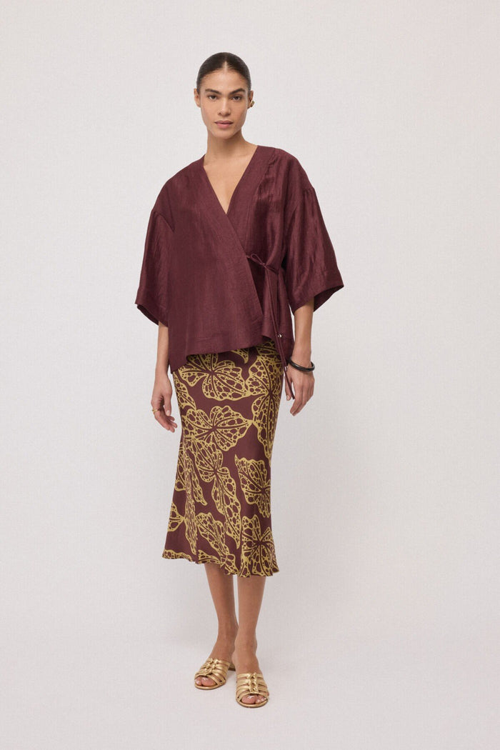 Gonna  donna dn6306merlot-camomilla - 3