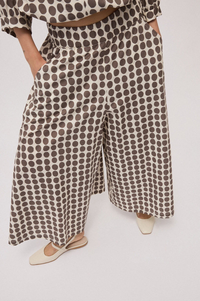 Pantalone culotte ampio