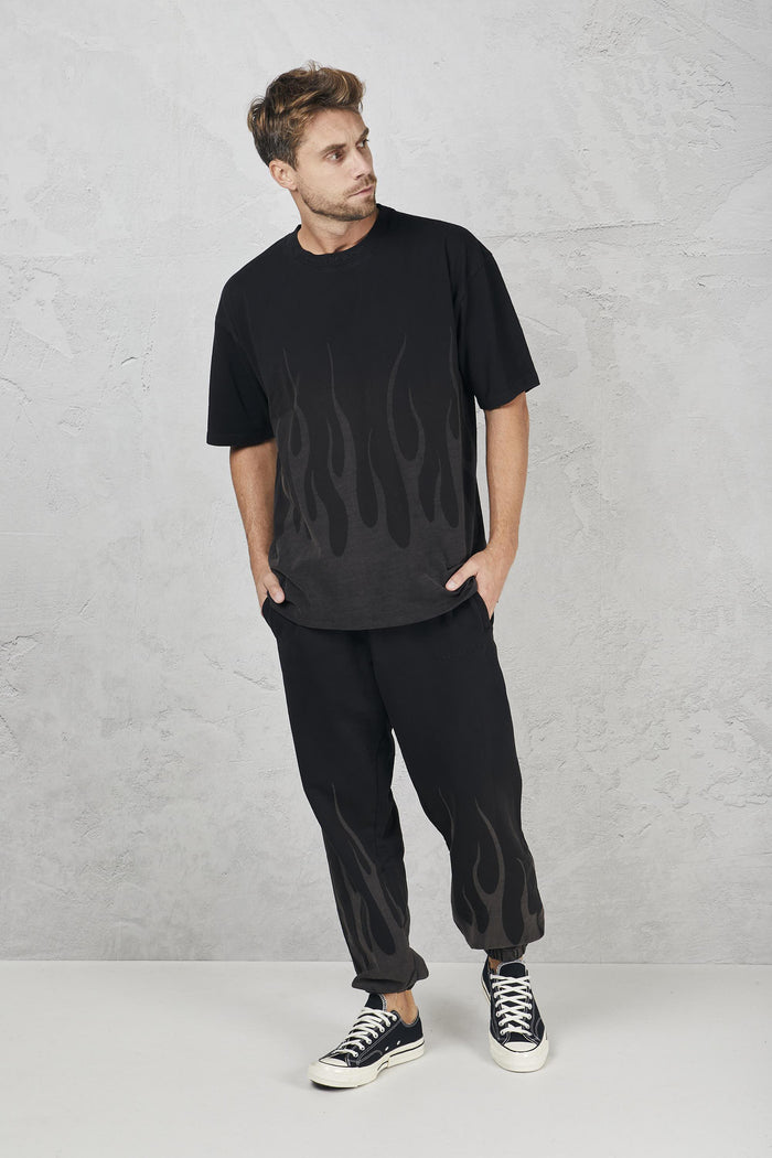 T-shirt nera uomo 00325black - 5