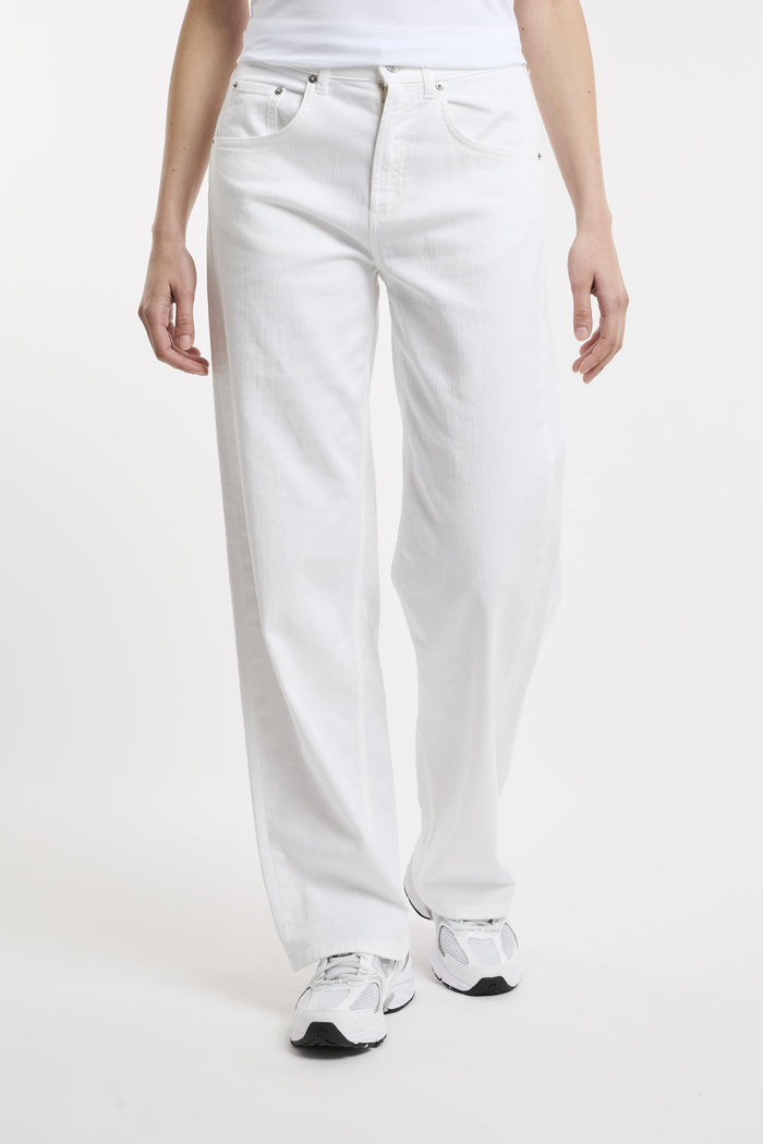 Jeans bianco donna dp5521ds0004001 - 2