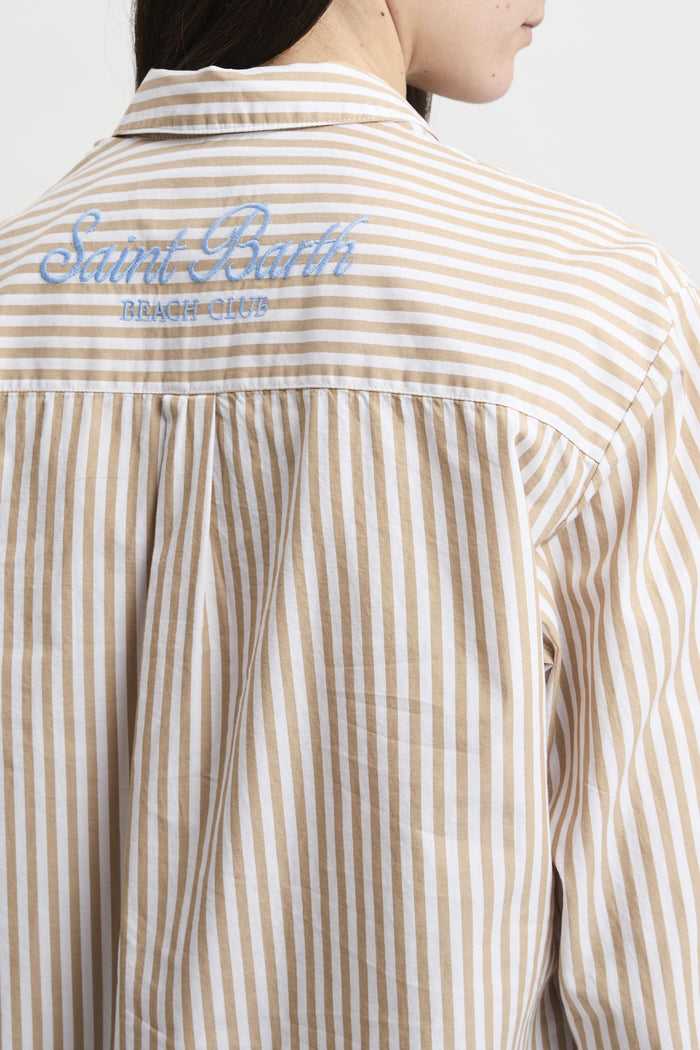 Camicia beige donna brig00100724l11 - 5