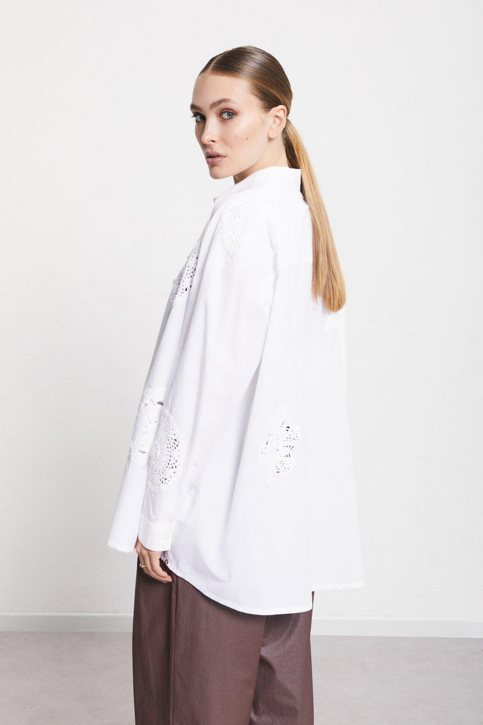 Blusa  donna dc5065bianco - 6