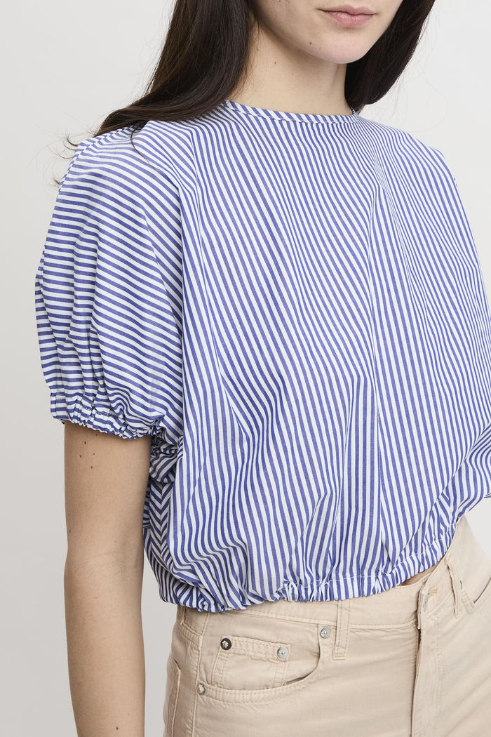 Camicia blue navy/off white donna rnd90277cq460124c0138 - 4