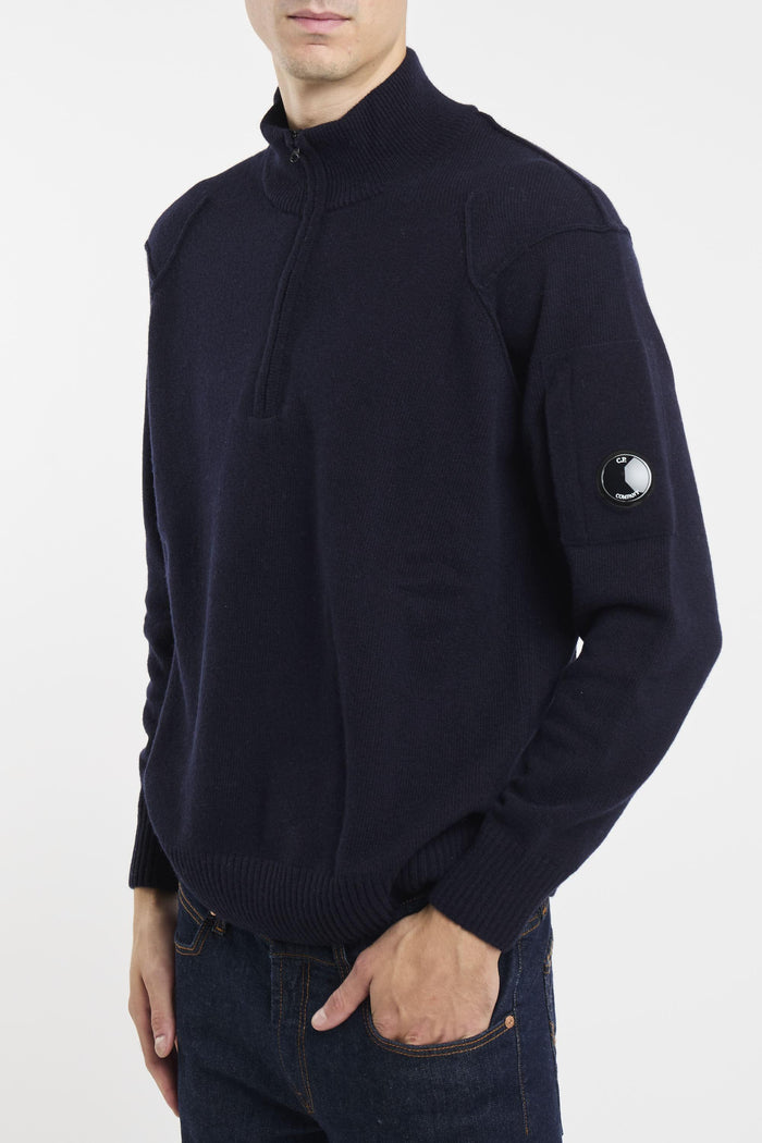 Maglia mezza zip lambswool