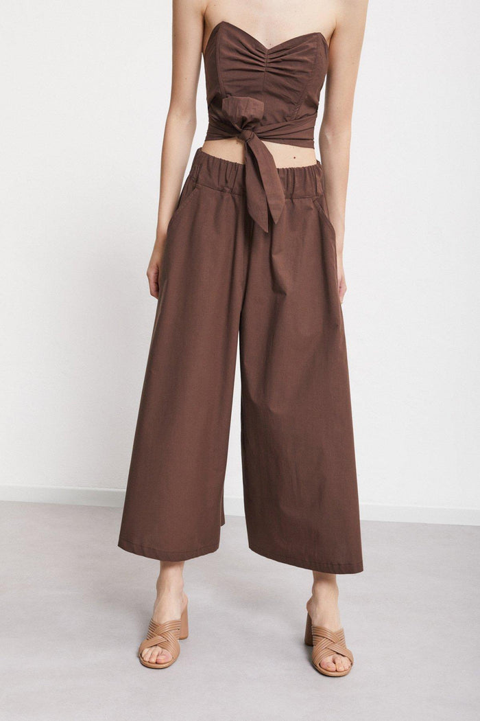 Pantalone  donna dp9832cioccolato - 1