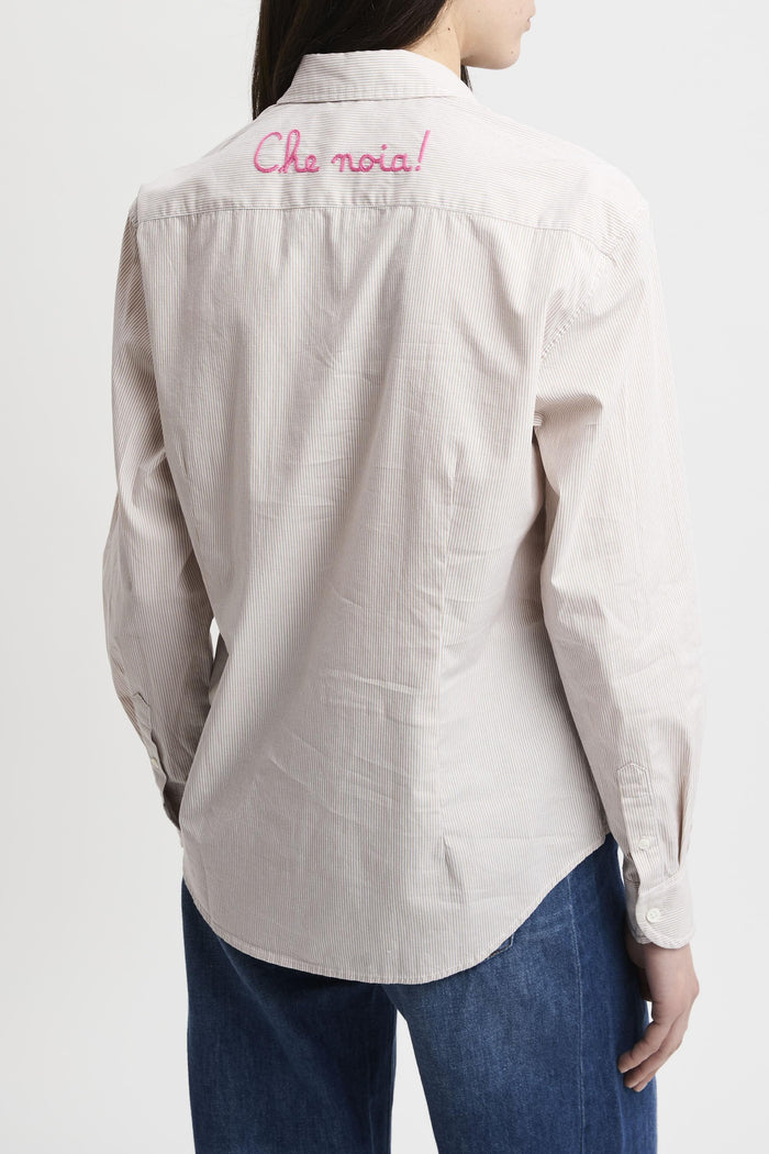 Camicia beige donna mdh00100843l11 - 6