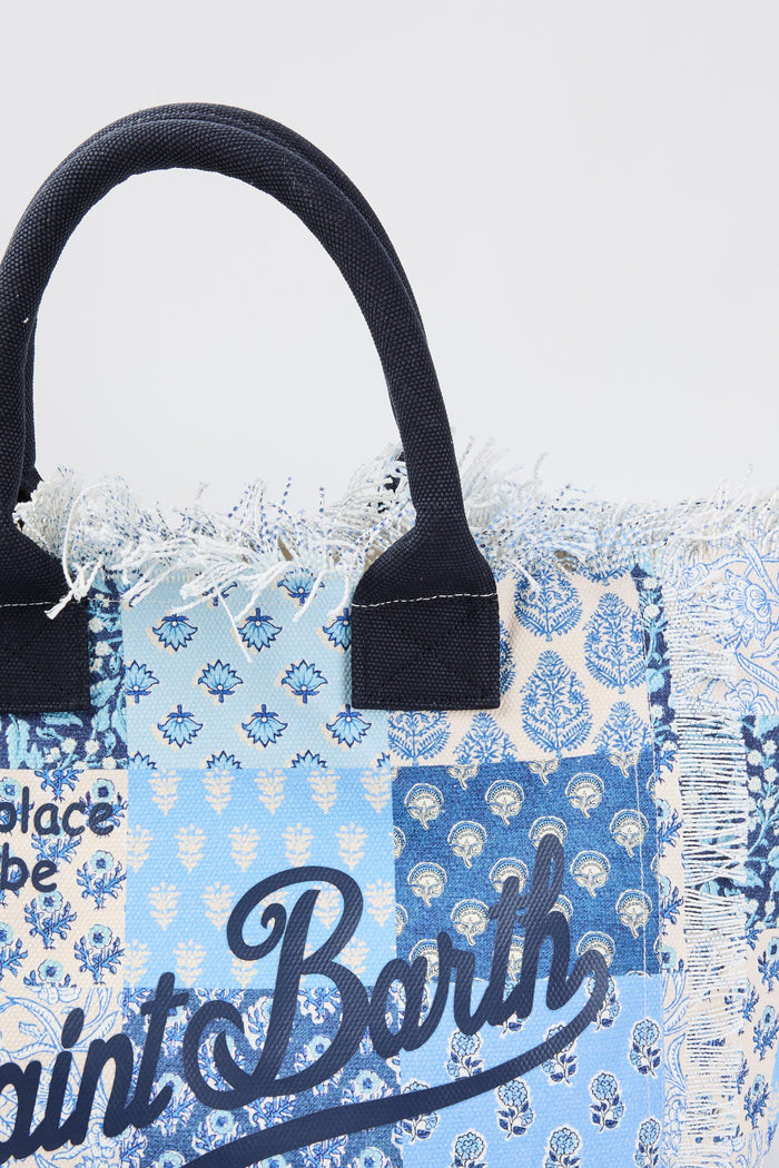 Borsa blu donna 01021hg3161 - 5