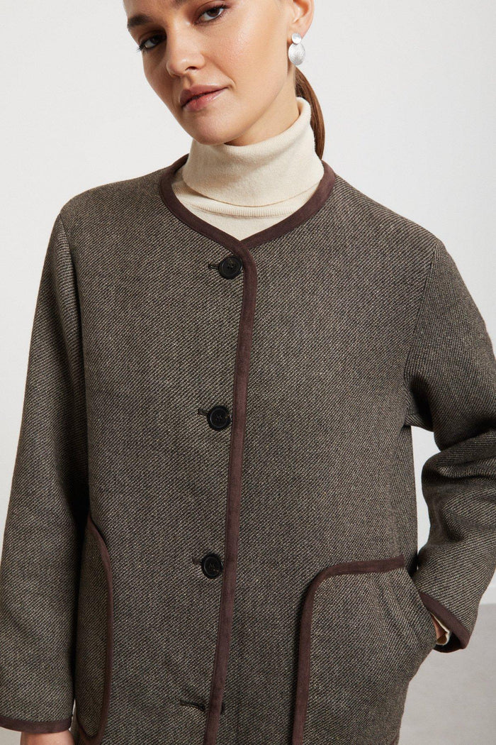 Cappotto con collo staccabile-2