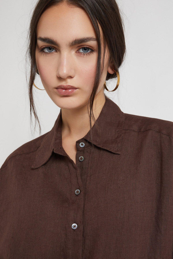Camicia  woman dc5107cioccolato