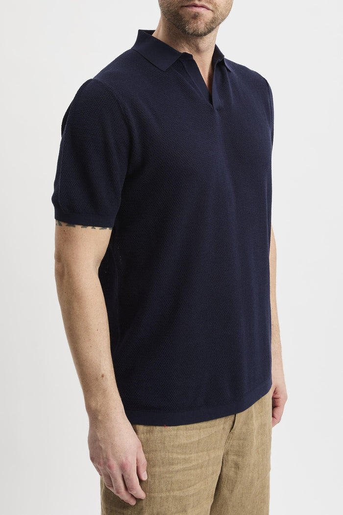 Polo blue navy uomo slo000961 - 3