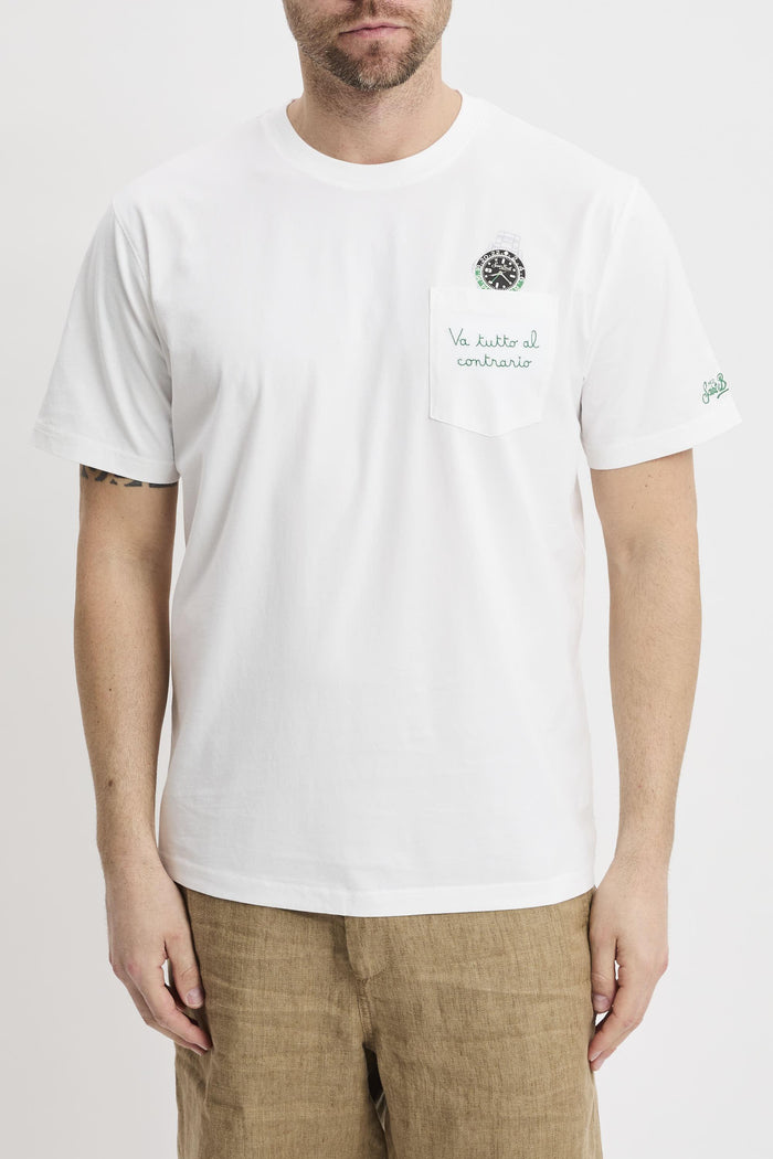 T-shirt Austin con orologio e ricamo 