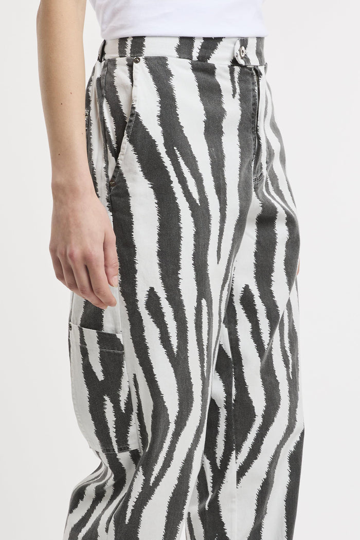 Pantalone zebra donna mop020n1274 - 5