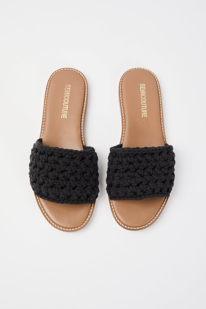 Sandalo nero donna z02y69-0 - 4
