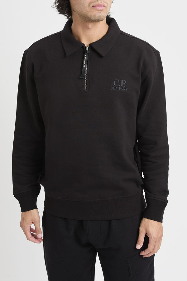 Felpa mezza zip