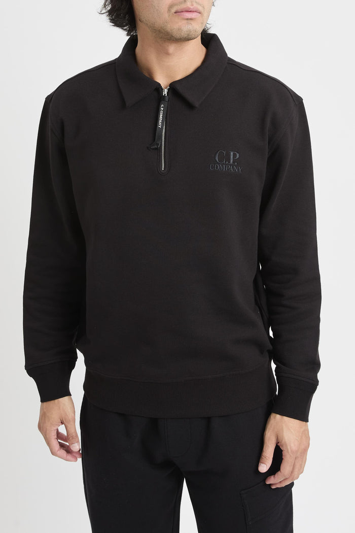 Felpa mezza zip