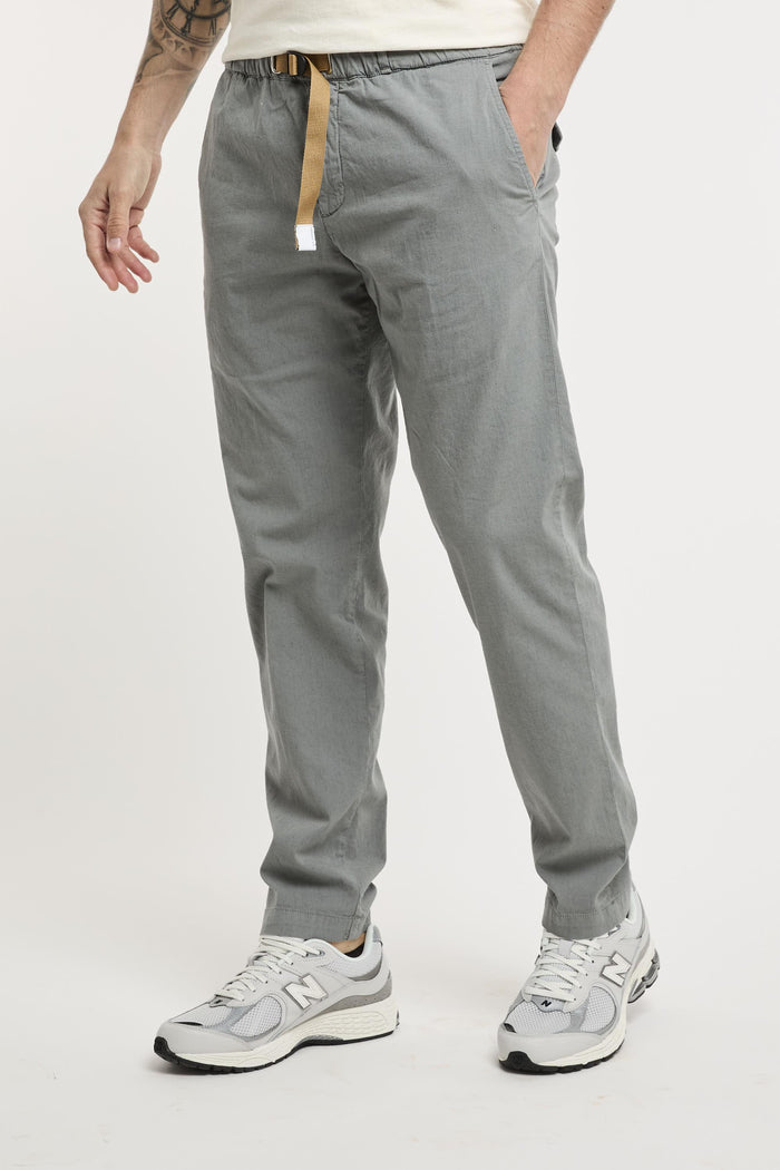 Pantalone in misto cotone e lino