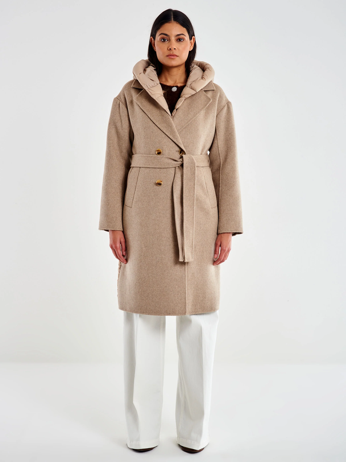 Cappotto con inserti in piumino-2