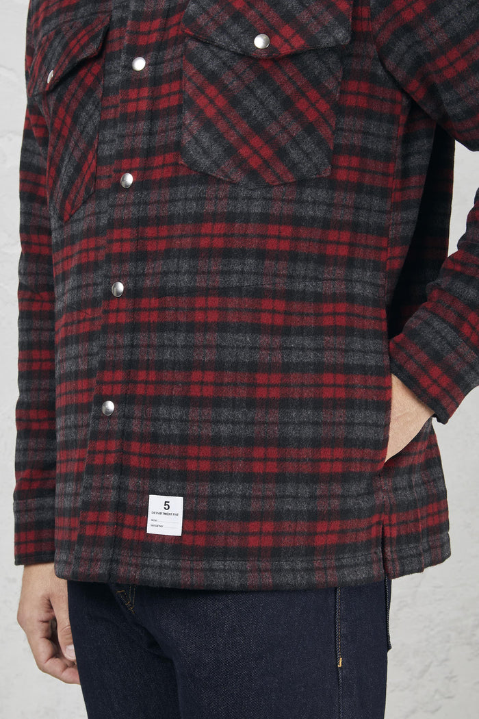 Giacca check rosso uomo uc0152tf0163888 - 7