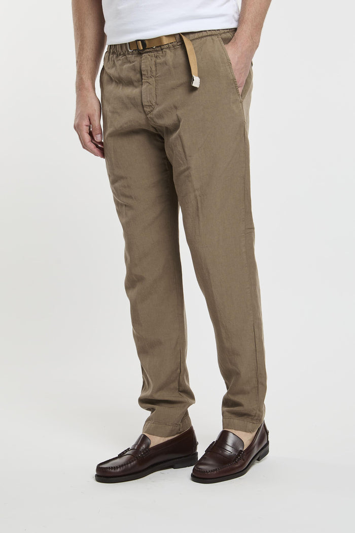 Pantalone joggers  in misto lino-2