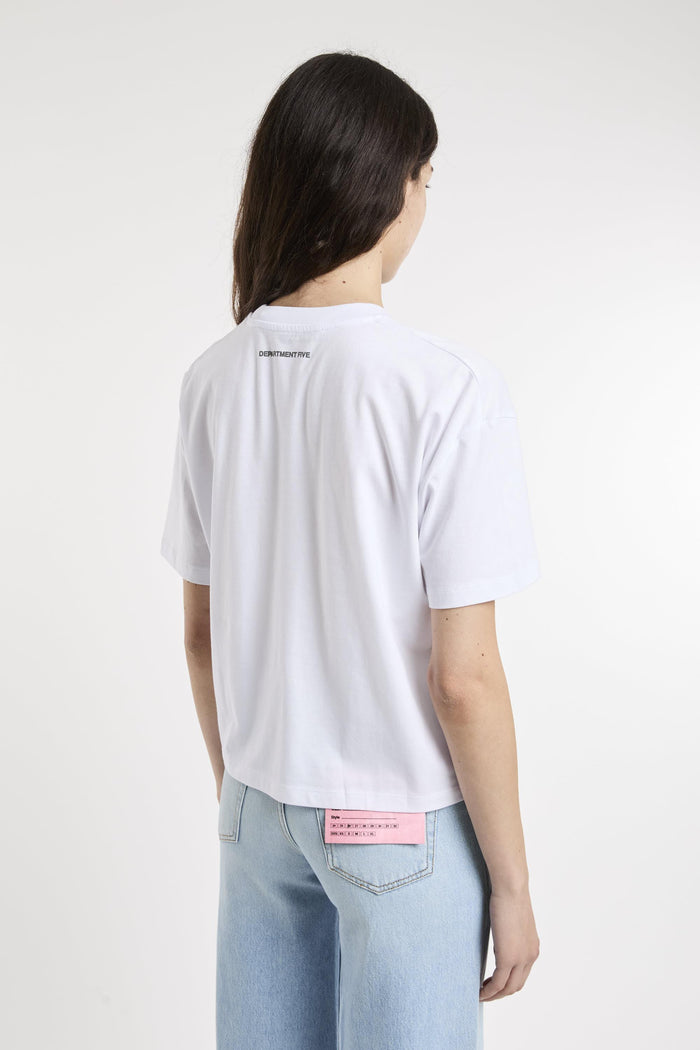 T-shirt bianco donna dt5102jf0035001 - 4