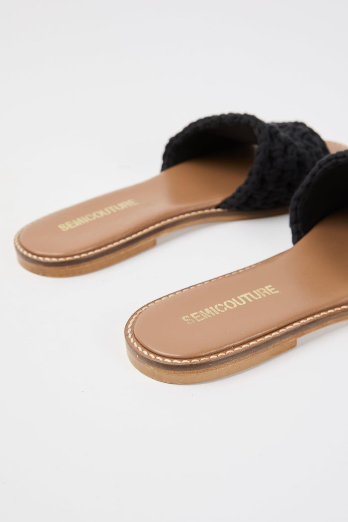 Sandalo nero donna z02y69-0 - 5