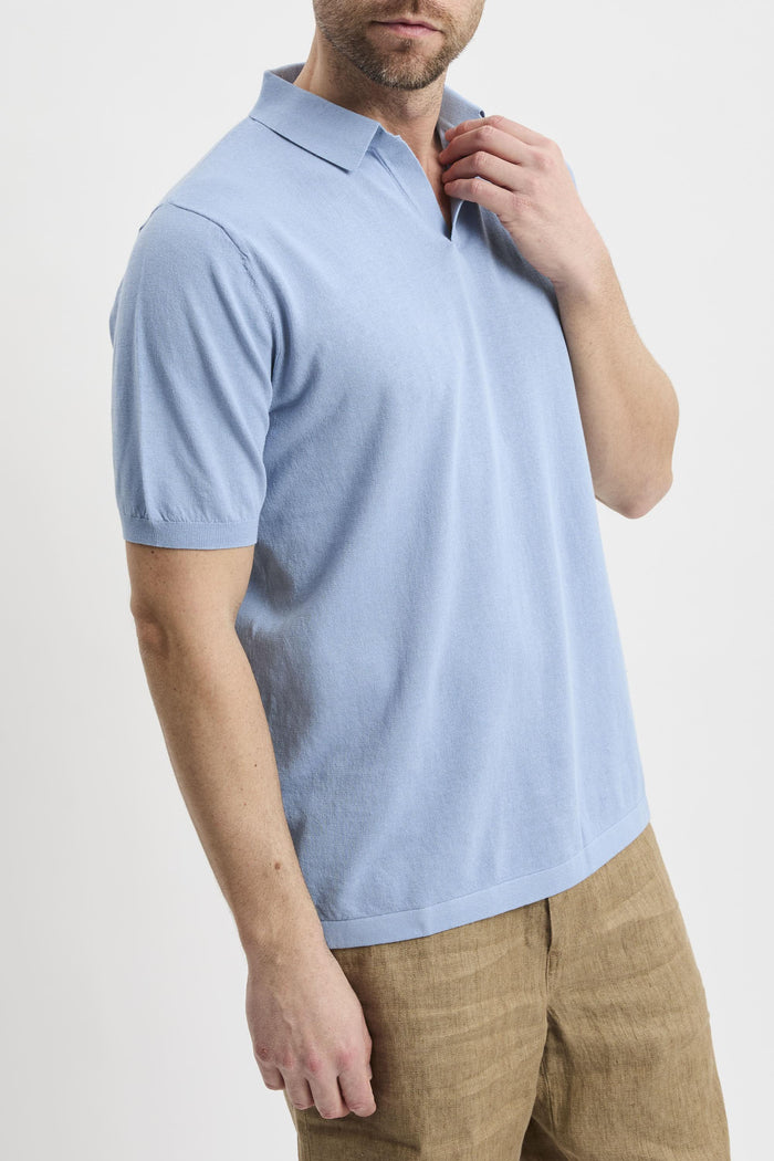 Polo light blue uomo slo000131 - 3