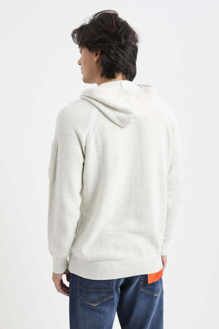 Maglia white melange uomo kn254a-006170am12 - 5