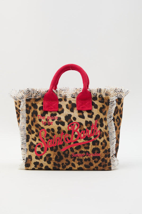 Borsa Vanity mini leopardata