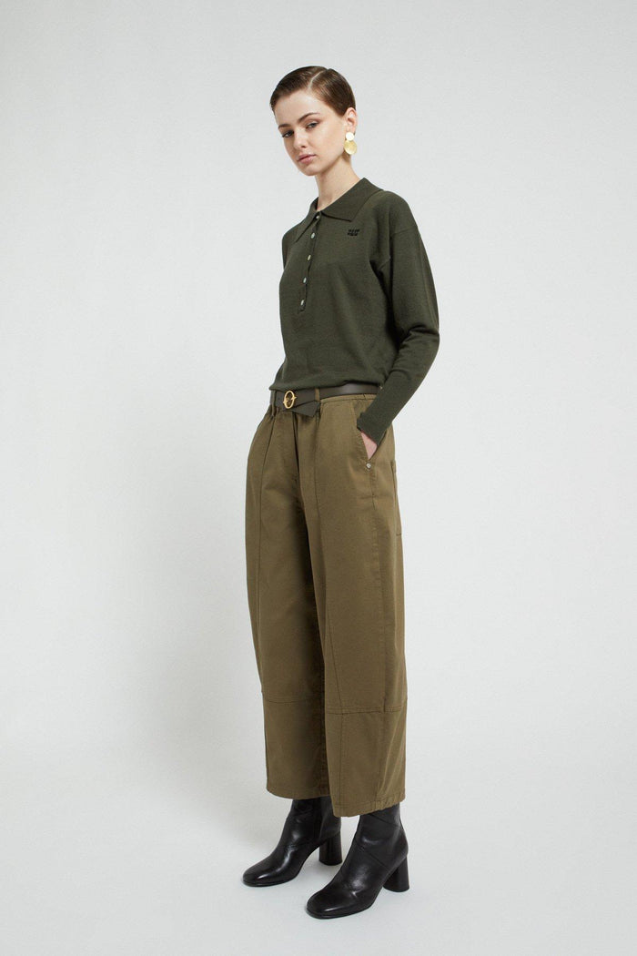 Pantalone balloon in gabardina-2