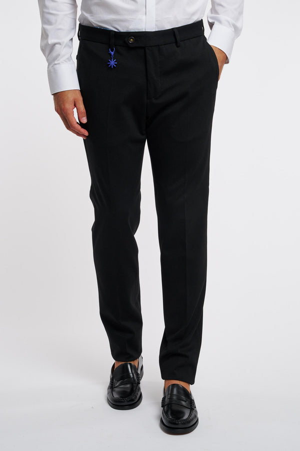 Pantalone nero uomo p1858m23376099