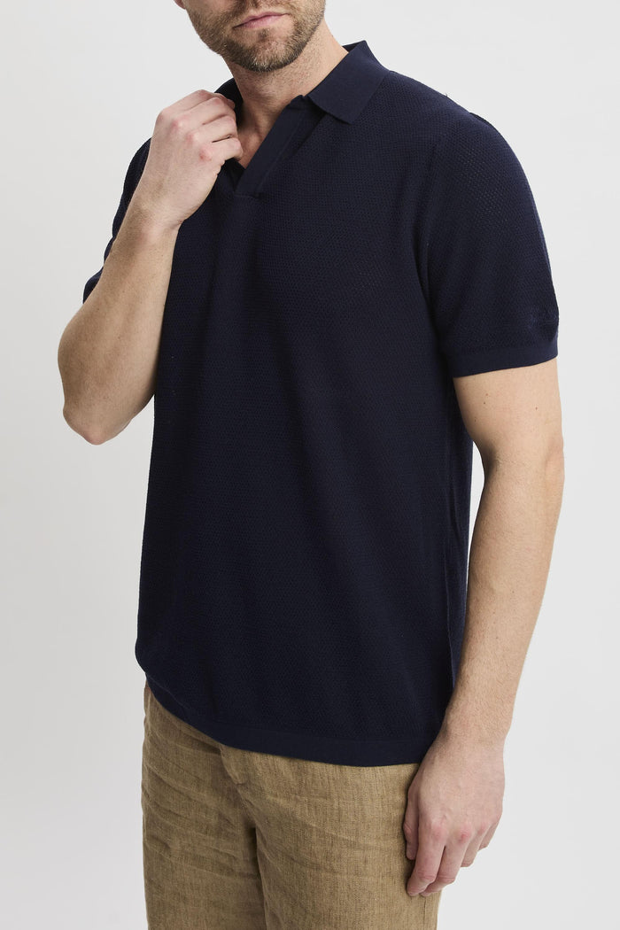 Polo blue navy uomo slo000961 - 4
